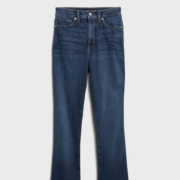 Banana Republic Curvy High-Rise Flare Jean size 28 Embers Wash - Picture 3 of 9